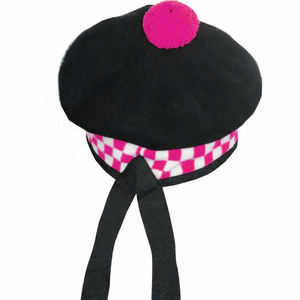 Gorra Balmoral Tradicional Escocesa de Lana 2026 Rosa y Blanca con Diseño a Cuadros, Sombrero Estilo Kilt, Venta al por Mayor Directa de Fábrica - Product Image 2
