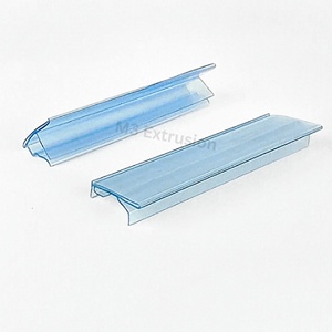 Profils d'extrusion en plastique PVC/PETG/PET pour réfrigérateur Pièces personnalisées OEM Garniture de bord durable Rail d'étagère et revêtement pour équipement de refroidissement - Product Image 2