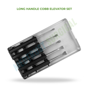 Ensemble d'élévateurs Cobb à long manche, instruments chirurgicaux pour la colonne vertébrale, outils d'élévation osseuse pour la chirurgie orthopédique de la colonne vertébrale - Product Image 2
