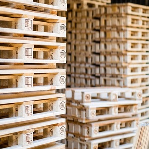 Buy New Standard Euro EPAL Wood <b>Pallets</b> Durable Steel <b>Pallets</b> for Industrial and Warehouse Use Best Sales Prices - Product Image 2