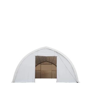 TMG ST4081V Garage de stockage préfabriqué à poutre simple avec couverture en PVC de qualité commerciale 17 oz, dimensions 40FT x 80FT, porte large ouverte 13FT L x 16FT H - Product Image 2
