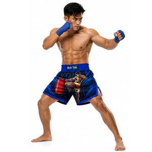 กางเกงขาสั้นซ้อมมวยสำหรับผู้ชายกางเกงต่อยมวยแบบสั่งตัด - Product Image 6