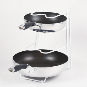Étagère de rangement à 5 niveaux en fil d'acier pour casseroles, poêles et couvercles, solution de rangement pour armoire de cuisine et garde-manger, à prix abordable - Product Image 6