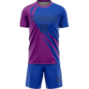 ชุดเสื้อฟุตบอลฤดูร้อนคุณภาพสูงน้ำหนักเบาของสโมสร Custom Club แห้งเร็ว ระบายอากาศได้ดี ชุดยูนิฟอร์มฟุตบอลสำหรับผู้ใหญ่แบบ unisex - Product Image 2