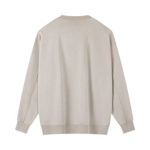 Suéter Unisex con Logotipo Personalizado, Jersey de Punto con Cuello Redondo, Tejido de Algodón y Felpa, Estilo Urbano Vintage - Product Image 4