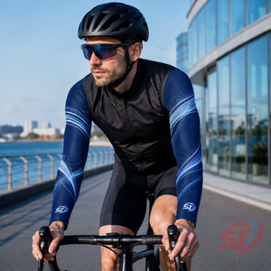 Manchons de Cyclisme Rafraîchissants en Soie Glacée Respirante Protection UPF Conception Personnalisée OEM Marque Privée Vente en Gros - Product Image 2