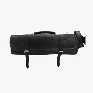 Bolsa enrollable para cuchillos de cuero personalizada Maysara Impex con asa, estuche enrollable para guardar cuchillos de chef para 8 cuchillos, hecha de cuero de grano completo. - Product Image 1