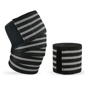 Soporte de Rodilla Tejido a Rayas, Transpirable, con Cierre de Gancho y Bucle, Unisex, Protección para Baloncesto en Todas las Estaciones - Product Image 2