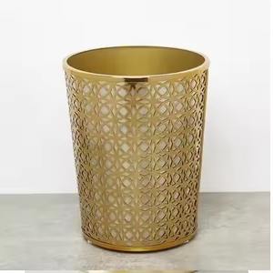 Poubelle en métal classique et moderne avec un charme élégant, idéale pour le salon, la chambre à coucher, la cuisine, le rangement - Product Image 5