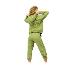 Survêtement pour femme avec tissu respirant, taille élastique et coupe extensible, conçu pour les entraînements, les tenues décontractées et le style urbain. - Product Image 4