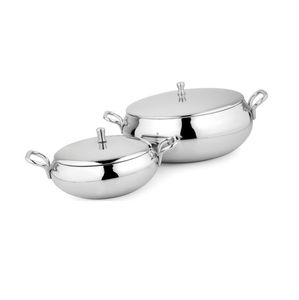 Ensemble de casseroles modernes en acier inoxydable durable avec conception isolante pour le service quotidien, le stockage et la préservation de la chaleur - Product Image 4