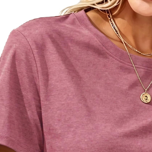 T-shirts courts pour femmes sur mesure, prix raisonnable, vente chaude, fabricant professionnel, t-shirts courts à prix bas - Product Image 6