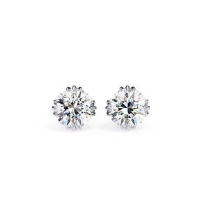 Boucles d'oreilles clous REYES personnalisées en argent sterling 925, certifiées GRA, taille ronde, 2,5 carats, moissanite VVS, pour femmes, bijoux fins - Product Image 6