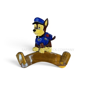 Plaque de porte personnalisée en bois avec nom de bébé, décorative, à suspendre, motif personnage de dessin animé du Vietnam - Product Image 3