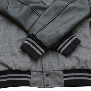 Chaqueta Letterman de Cuero Directo de Fábrica, Estilo Universitario Personalizado, Ropa Exterior Informal de Calidad - Product Image 6