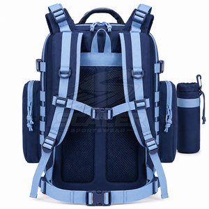 Sac à dos tactique de randonnée camouflage léger, plusieurs compartiments, bretelles réglables, fermeture éclair sécurisée, 36-56L - Product Image 2