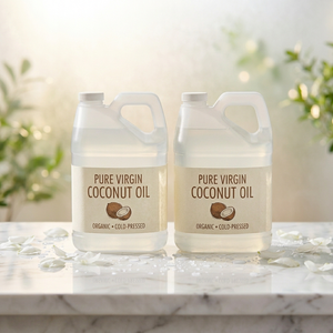 Aceite de Coco Virgen Puro Fraccionado Prensado en Frío, Orgánico, de Grado Alimenticio, Natural, para Cuidado de la Piel, Cabello, Masajes y Uso Culinario - Product Image 2