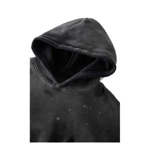 Sweat à capuche délavé et usé pour homme, style urbain, à porter au quotidien - Product Image 6