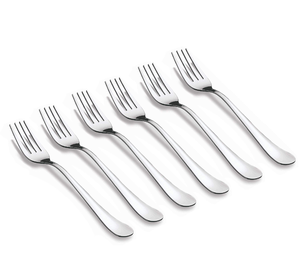 Stainless Steel <b>Fork</b> 6 PCS <b>forks</b> Mirror Polished Steel <b>Fork</b> Silverware Cutlery Pasta Steak <b>Dessert</b> <b>Fork</b> Set - Product Image 4
