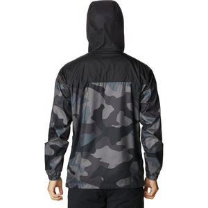 Wholesale <b>Men's</b> Camouflage Print Hooded Soft Shell <b>Jacket</b> Zip Front Water Resistant Lightweight Outdoor Wear Regular Fit - Product Image 5