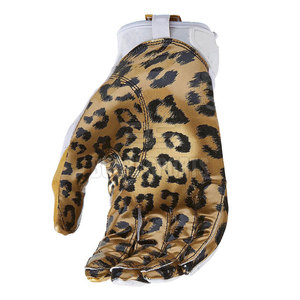 Guantes de fútbol americano personalizados con estampado, hechos de cuero de alta calidad, para venta en línea. - Product Image 6
