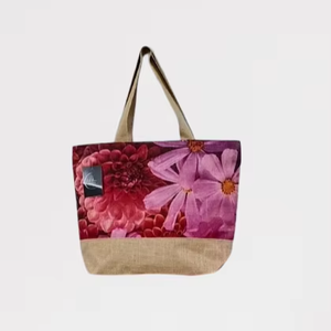 URBAN TOTE Cotton <b>Canvas</b> Tote Bag Custom Logo Reusable Shopping Bags Wholesale Heavy Duty Zipper Closure Flat Tape Handle Bulk - Product Image 1