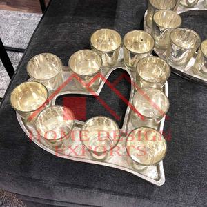 Decoración DE BODA Aluminio Niquelado Portavelas de luz de té Venta Best Seller T-Light Portavelas para centros de mesa - Product Image 4