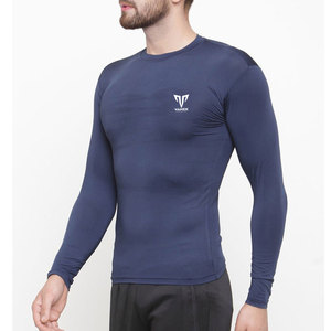 Chemises de compression tricotées unies légères écologiques pour l'entraînement et le quotidien, tissu respirant, coutures robustes, longues - Product Image 5