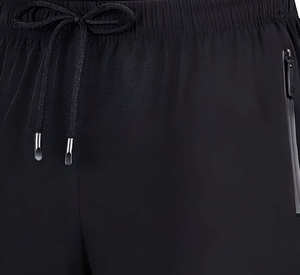Blank Plain Black Color <b>Zip</b> <b>Pockets</b> Style Knitted Sweat <b>Shorts</b> Breathable Sportswear Running Jogging Baggy Joggers Sweat <b>Shorts</b> - Product Image 2