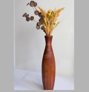 Jarrón de Flores de Madera de Fabricante Confiable para Decoración de Balcón de Apartamento con Estructura Ligera y Acabado de Madera Natural - Product Image 1