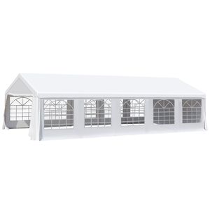 20x32ft Outdoor Party <b>Tent</b> Gazebo <b>Canopy</b> White Wedding Event Removable Sidewalls Waterproof Double Made Oxford Polyester PVC - Product Image 1