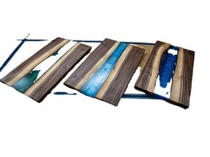 La tabla de cortar en resina epoxi hecha a mano ha convertido en uno de los estilos más populares de la carpintería moderna para cocinas de lujo. - Product Image 6