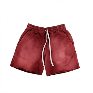 Shorts d'été de qualité supérieure pour homme, vêtements de sport, coupe ample, style streetwear, vintage, délavé à l'acide, séchage rapide, pour le jogging - Product Image 2
