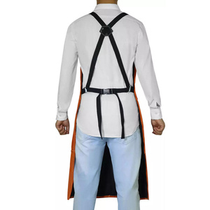 Cowhide Split Leather Welding <b>Apron</b> Multi Pockets Heat Flame Resistant Heavy Duty Abrasion Resistant Construction Workwear - Product Image 2