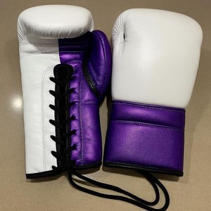Guantes de Boxeo de Piel para Muay Thai, Diseño MMA, Equipo de Entrenamiento Profesional, Guantes de Sparring - Product Image 1