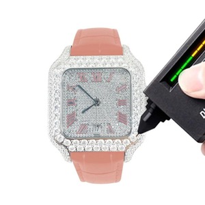Luxury Diamond <b>Watch</b> Square Dial Moissanite Diamond Chrono <b>Watch</b> Hip Hop <b>Watch</b> for Unisex Fashion Jewelry - Product Image 5