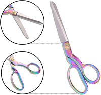Ciseaux à tissu professionnels de qualité supérieure de 12 pouces, robustes, en acier tranchant, avec bord lisse pour la coupe du cuir