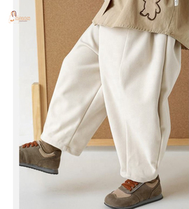 Pantalon Droit Garçon En Gros Séchage Rapide Taille Élastique Uni Tendance Automne Décontracté Pour Enfants - Product Image 1