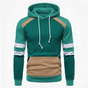 Sudadera con capucha estilo panel para hombre, talla y color personalizados, suéter con capucha para uso diario informal - Product Image 4