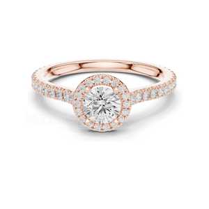 Bague de mariage scintillante, fine, micro-pavée, demi-enveloppante, empilable, avec contour assorti, anneau de protection, d'appoint et de rehaussement, style "melee" - Product Image 3