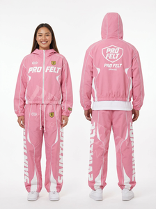 Ensemble de survêtement streetwear et sportswear pour homme, 2 pièces, respirant, imprimé, coupe confortable, veste zippée, pantalon de jogging, tissu polaire - Product Image 4