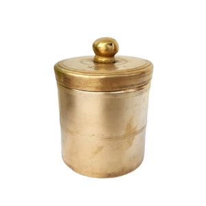Premium Handcrafted Brass <b>Jar</b> with Antique Finishing Leak Proof & Eco-Friendly for Elegant Storage Business Gifts Factory Price - Product Image 1