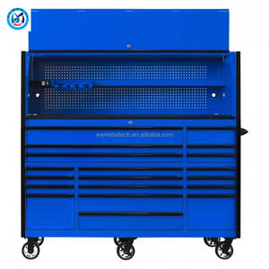 <span class=keywords><strong>183</strong></span>*63*175cm Gabinete de herramientas de metal 19 Ruedas Azul Estilo básico OEM de alta calidad - Product Image 1