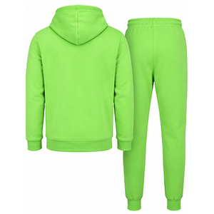Conjunto Deportivo de Invierno para Hombre BENEFIT ENTERPRISES, Color Verde Neón, Cómodo, 100% Algodón, Tejido Liso Teñido, Transpirable y Ligero - Product Image 2