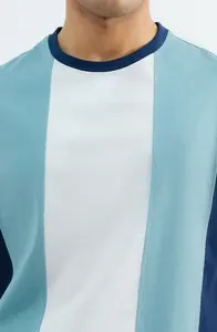 เสื้อยืดแขนสั้นสไตล์แร็ปเปอร์ลำลองสำหรับผู้ชาย พิมพ์ลายสกรีน ผ้าฝ้าย 100% - Product Image 2