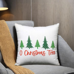 Funda de Cojín Navideña Bordada de 18x18cm, Tejida, Personalizada, Linda, para Sofá, Venta al por Mayor de Fabricantes Indios - Product Image 1