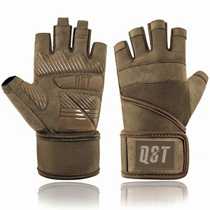 Gants de sport unisexes en néoprène à demi-doigts, antidérapants, avec fermeture rapide, pour la musculation, le fitness et l'entraînement sportif, marque privée OEM - Product Image 4