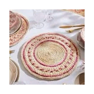 Durable Natural Seagrass <b>Round</b> Placemat <b>Table</b> <b>Mat</b> Rustic Boho Home Decoration Product - Product Image 1