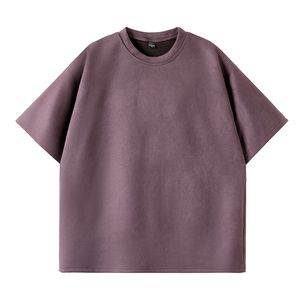 T-shirt Homme Oversize Uni Vintage Lavé à l'Acide 230 g/m² de Haute Qualité Nouvelle Tendance Poids Lourd - Product Image 3