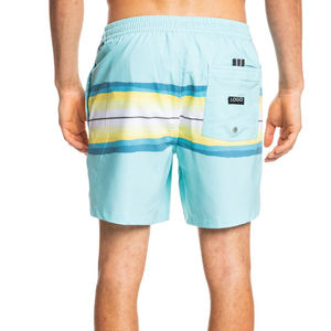 Shorts de Playa Casuales para Hombre, de Secado Rápido, de Poliéster Estampado, Proveedor de Shorts de Baño para Hombre al por Mayor, Shorts de Baño de Verano con Cintura Elástica, Estilo Tropical - Product Image 3